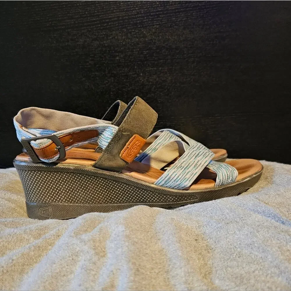 Keen‎ womans Vapor skyline comfort wedge sandals size 10